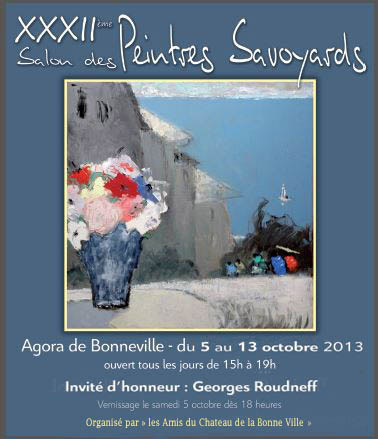 Affiche expo peintres savoyards 2013